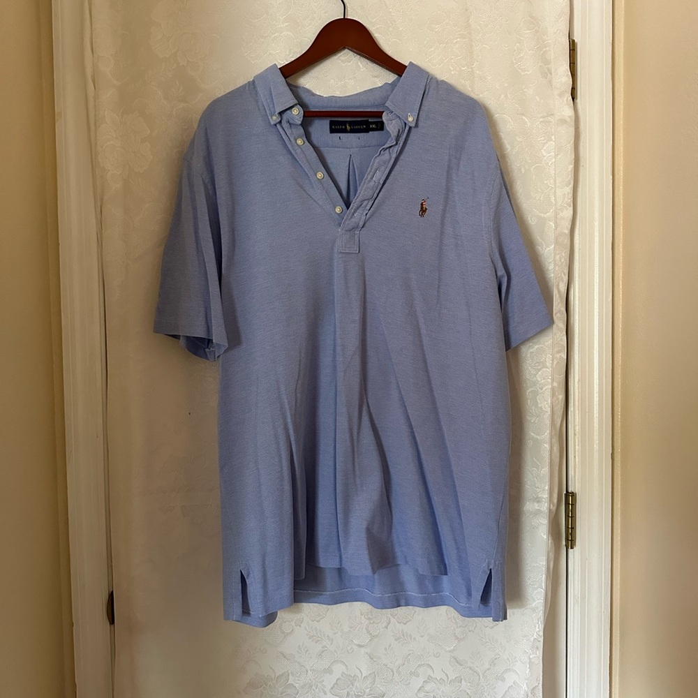 Polo by Ralph Lauren Men's Light Blue Polo Shirt